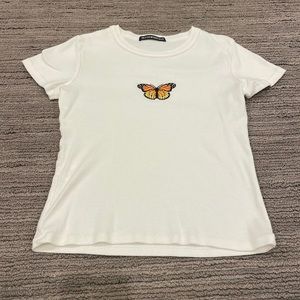 T-Shirt - Brandy Melville, Extra Small, White